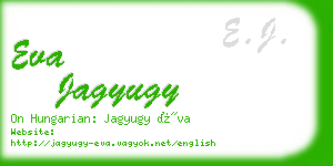 eva jagyugy business card